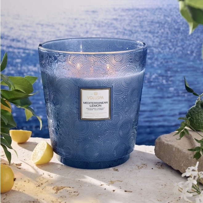 Voluspa Mediterranean Lemon 5 wick candle
